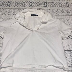 Brandy Melville Cropped Collared Shirt